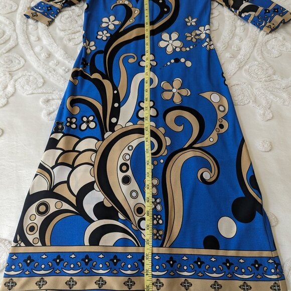 Intrigue Mod shift dress 1970s reproduction - Picture 7 of 10